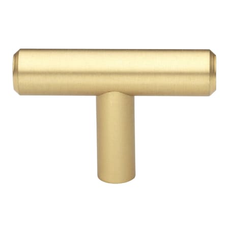 Gliderite Hardware 2 in. Solid Steel Satin Gold Cabinet T-Knob - 5002-T-SG 5002-T-SG-1